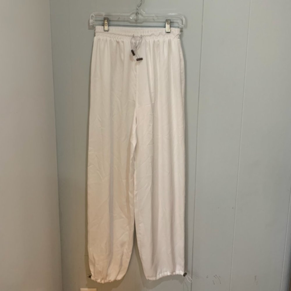 Asos White adjustable jogger